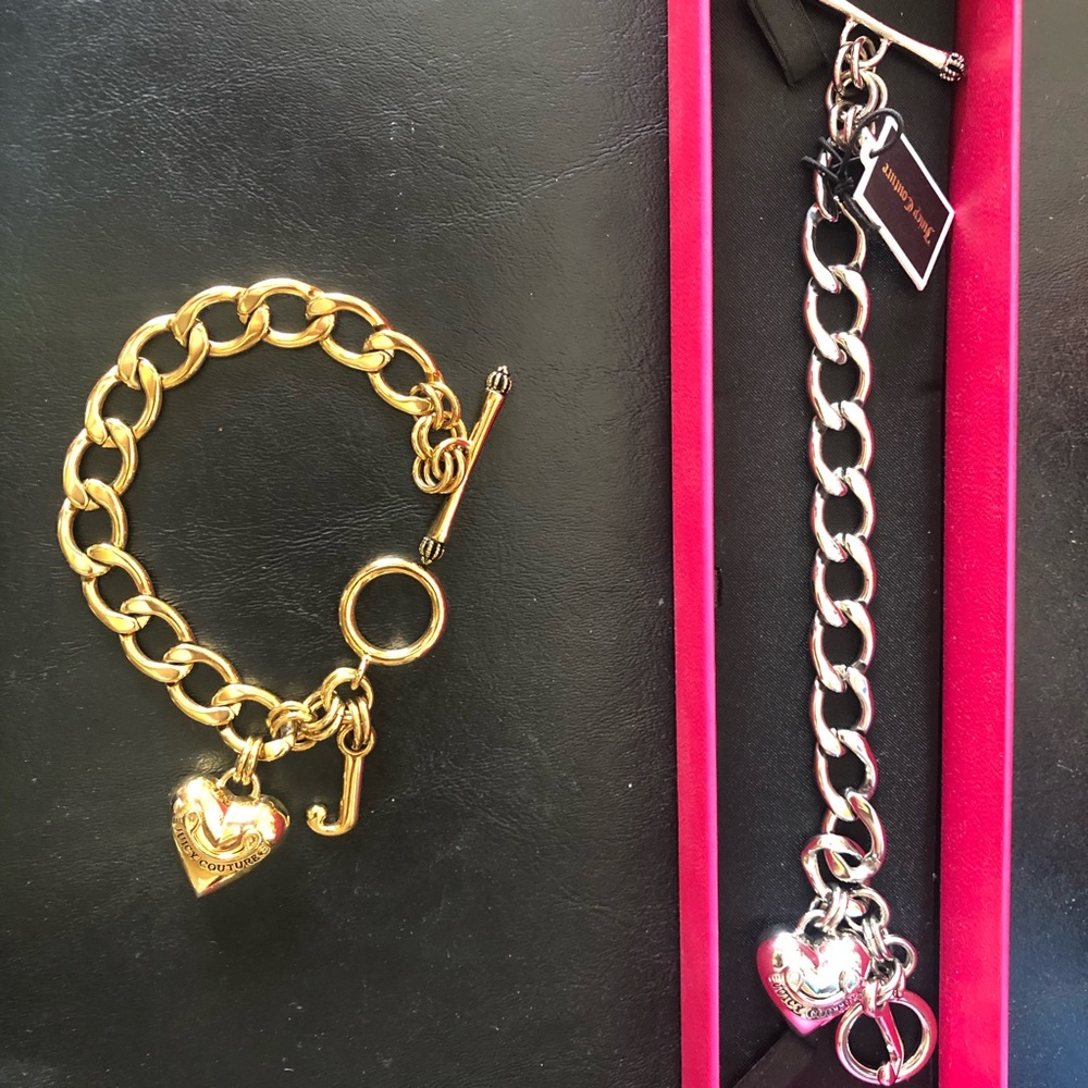 Juicy Couture Silver Heart Bracelet PLUS FREE BONUS GIFT!